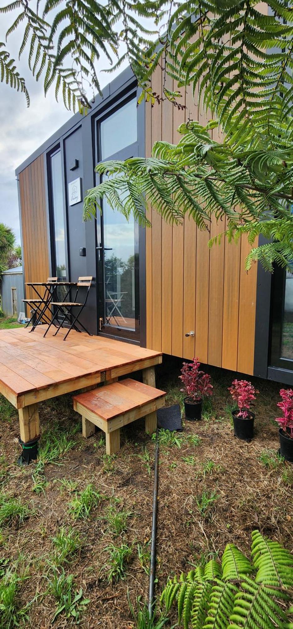 Cozy Cabin2 With Outdoor Bath At Dairy Flat Farm Waitoki 외부 사진
