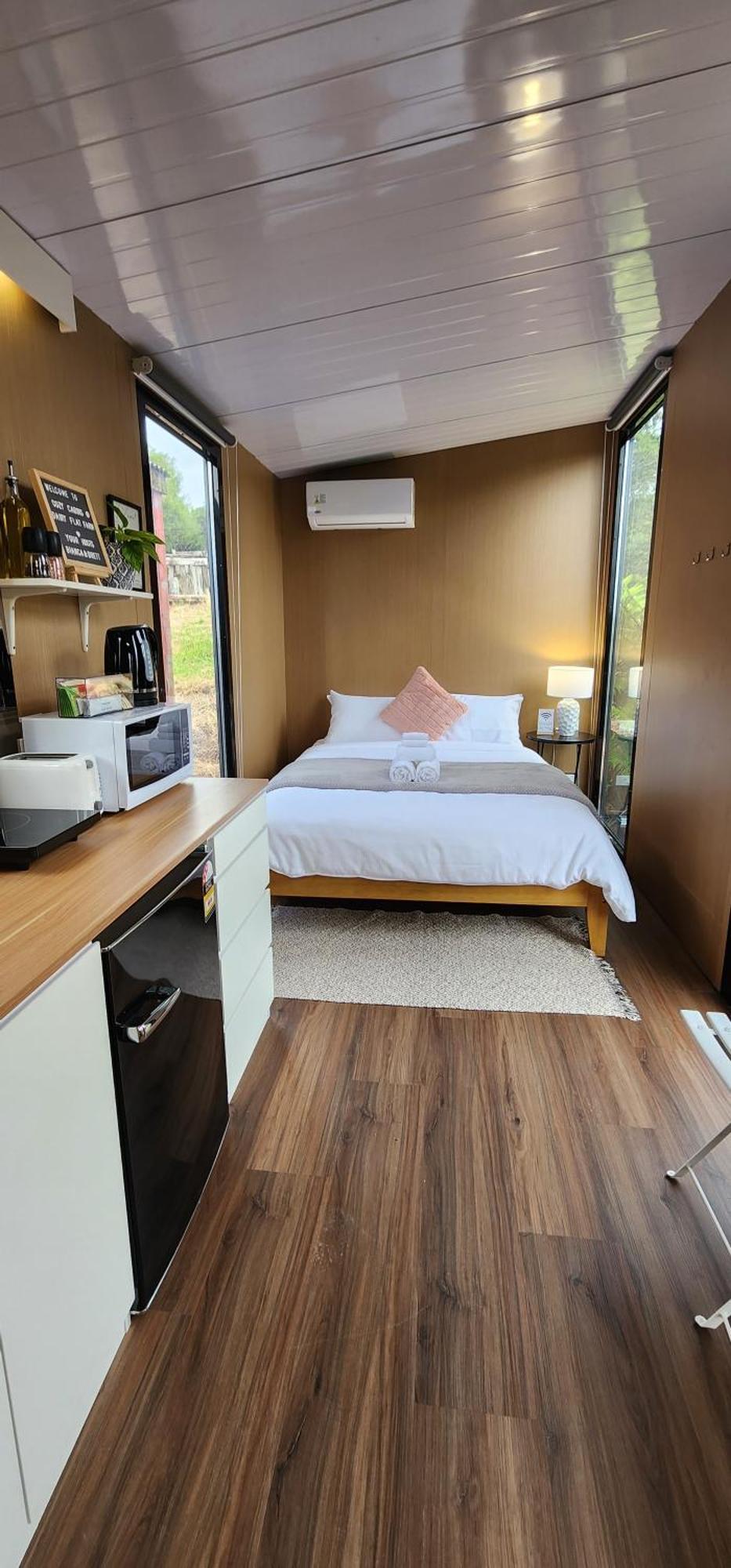 Cozy Cabin2 With Outdoor Bath At Dairy Flat Farm Waitoki 외부 사진